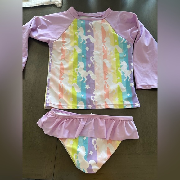 😍Lot of 2 Unicorn and Mermaid Kids Swim Sets - Picture 4 of 6